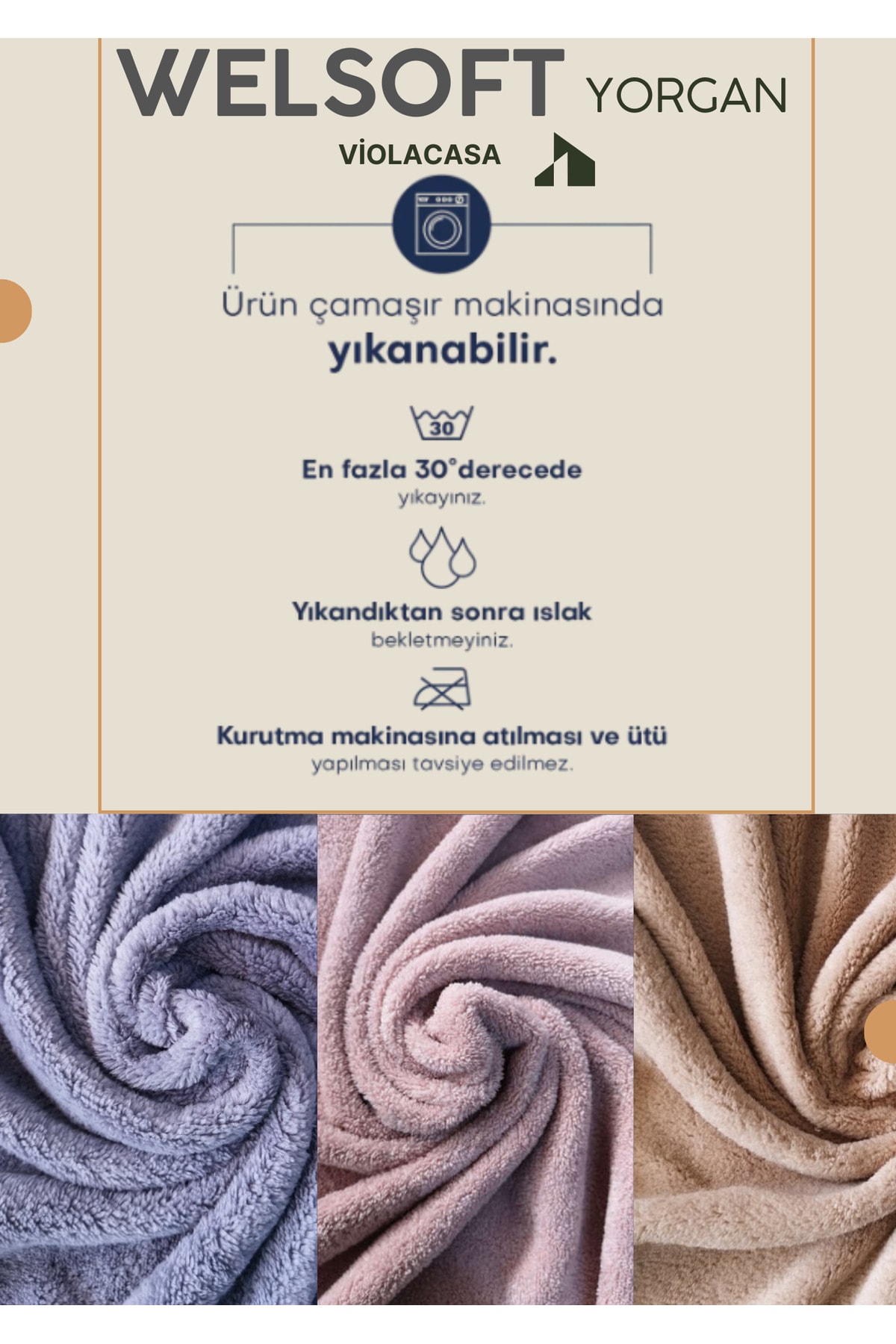Soft Line Tek Kişilik Welsoft Yorgan Gri