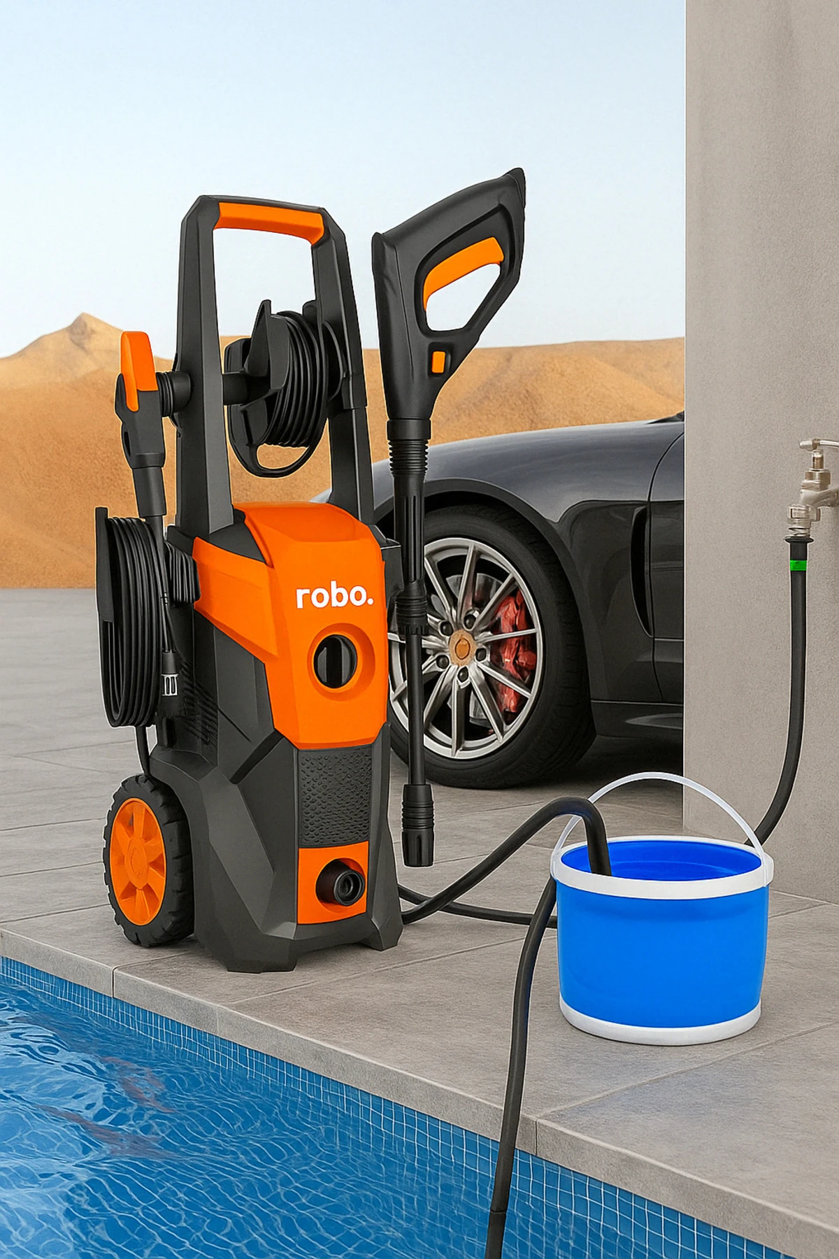 Yüksek Basınçlı Yıkama Makinesi 1800w 180 Bar Yeni Versiyon