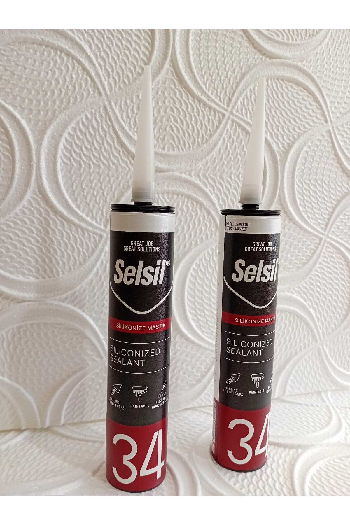 SİLİKONİZE MASTİK 450 G (2 ADET )