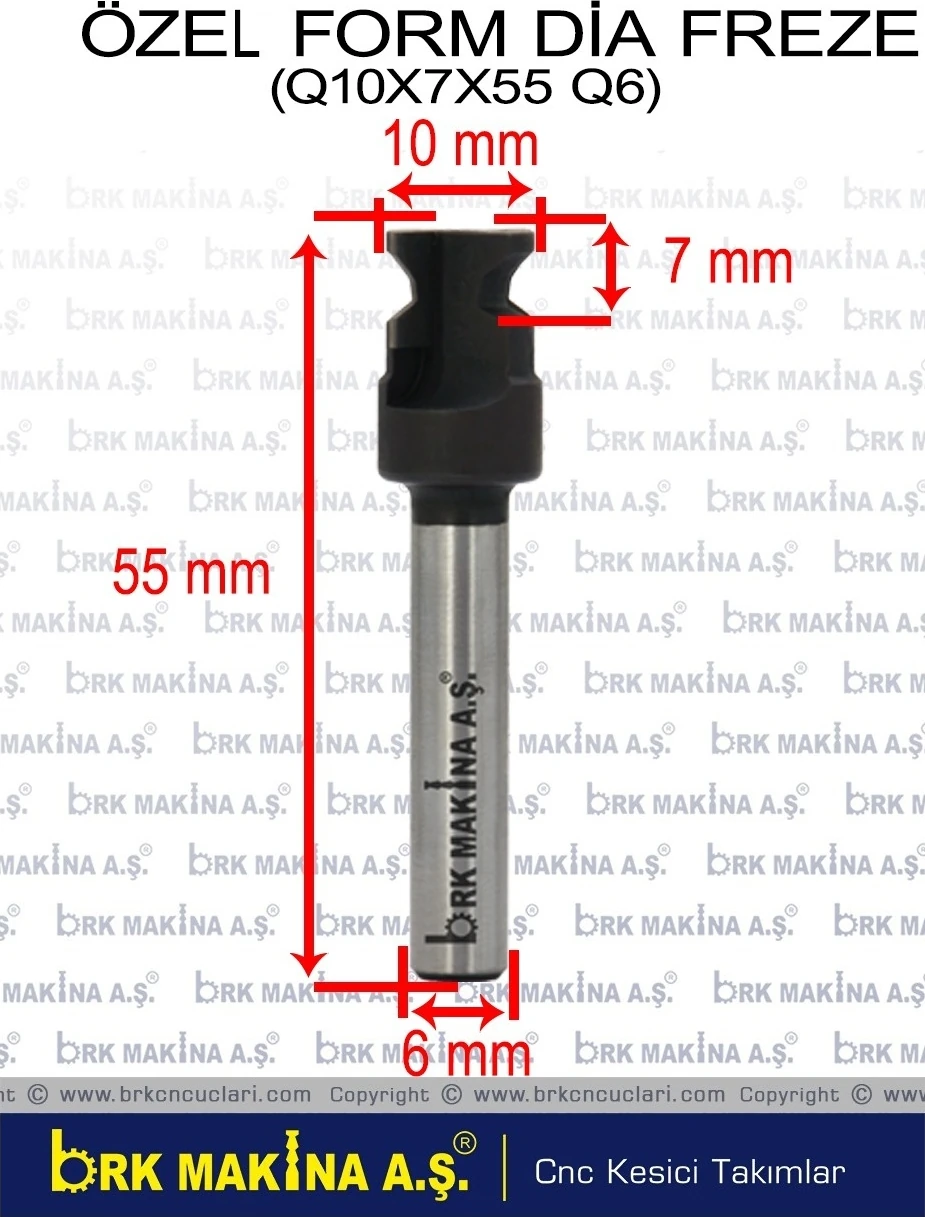 Özel Form Dia Freze
