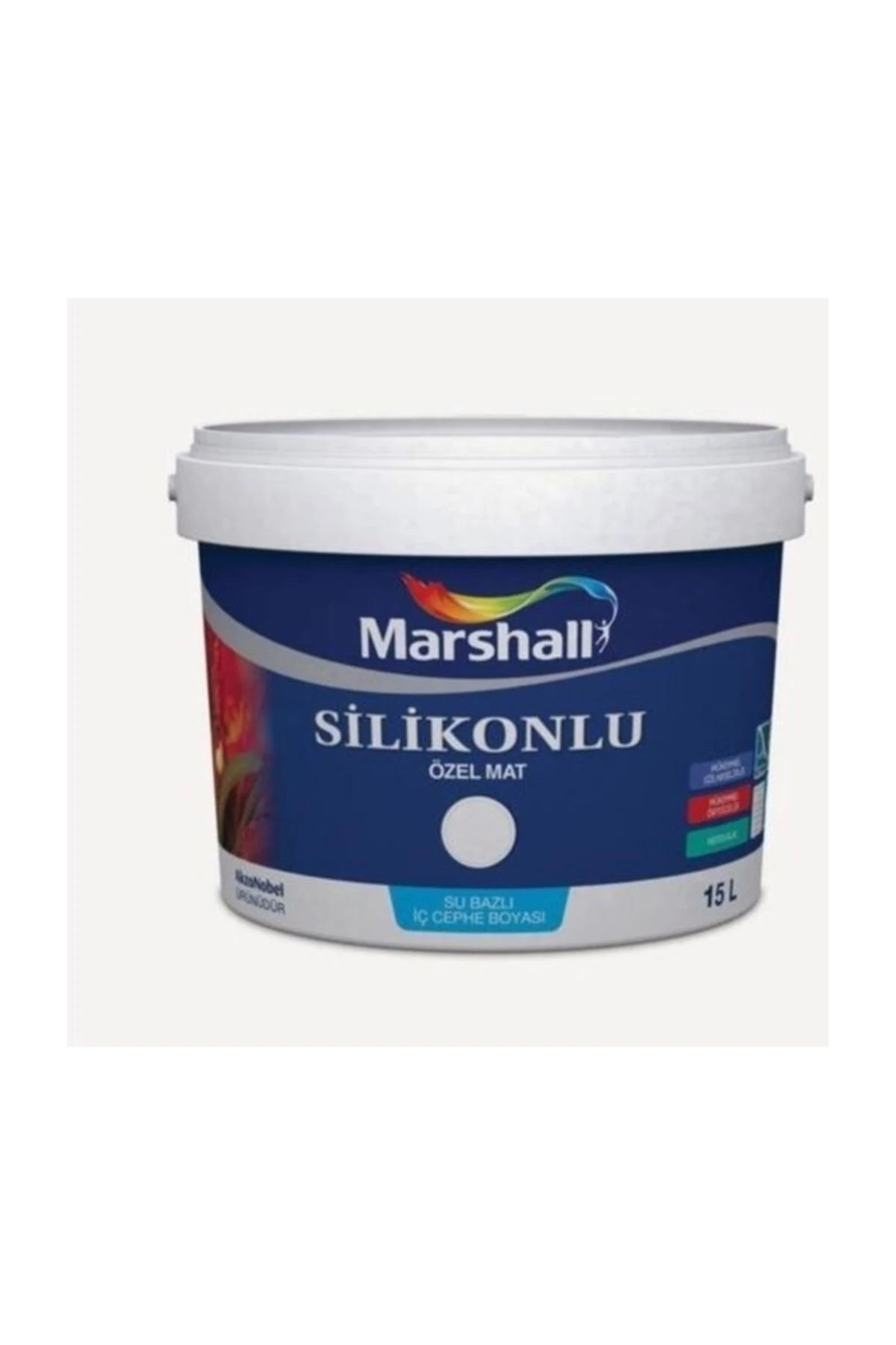 Özel Mat Silikonlu Iç Cephe Boyası Damla Sakızı 15 Lt