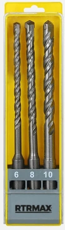 RBS003 Sds Plus Matkap Uç Seti (6 x 160 mm/8 x 160 mm/10 x 160 mm) - 3 Parça