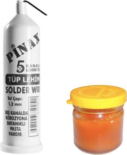 Tüp Lehim Teli ve Lehim Pastası Set