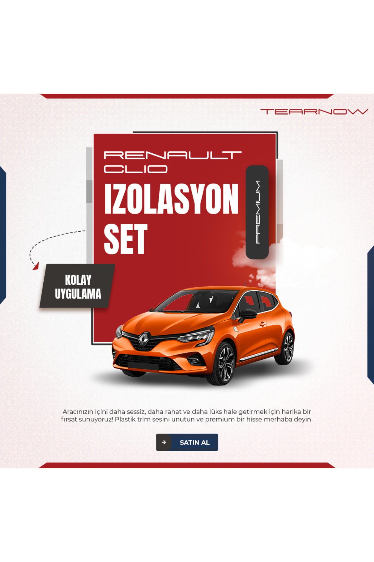 Clio 5 (2019-2025) Trim Ses Önleyici Konfor/ızolasyon Set