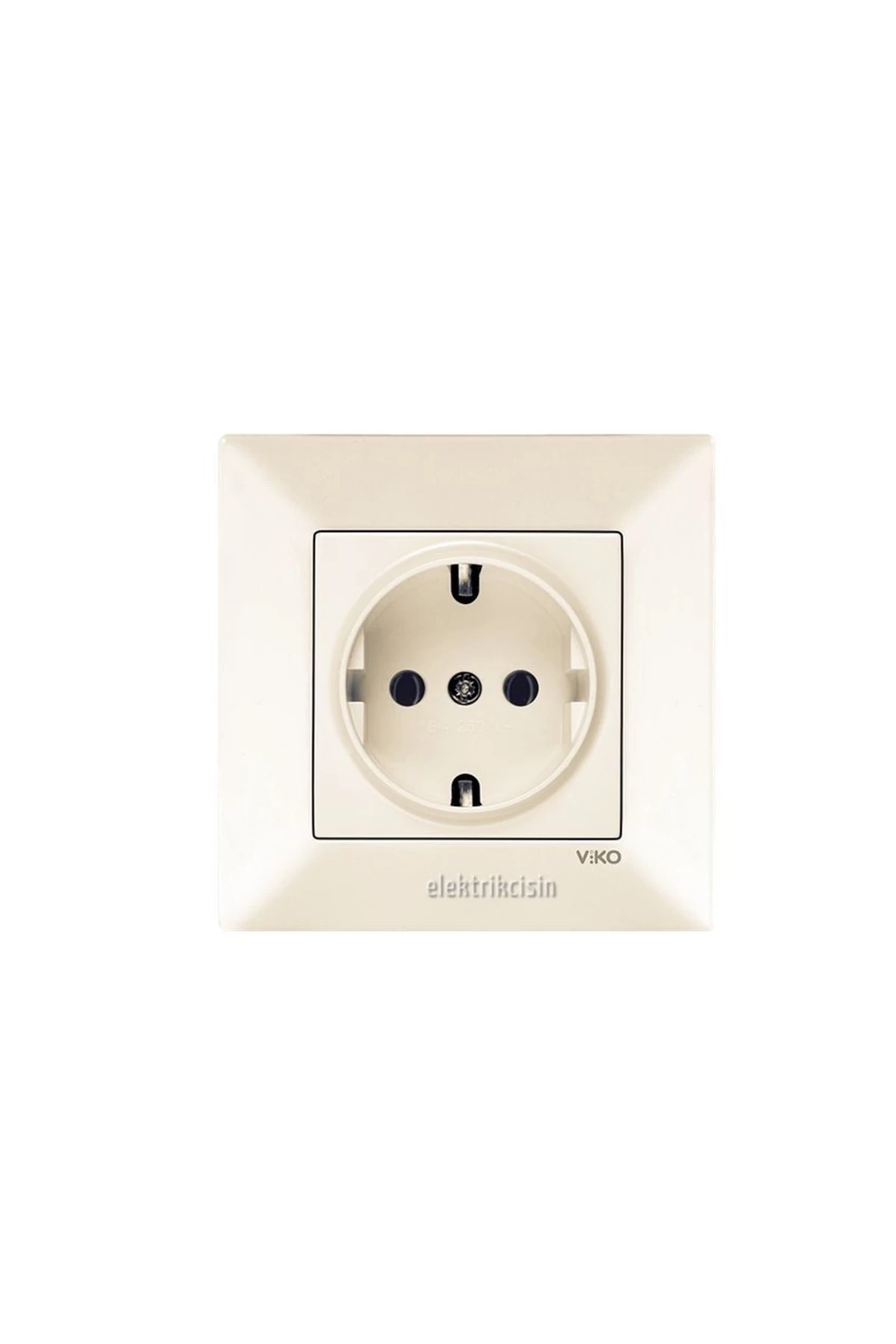 Meridian Krem Topraklı Priz (çerçeve Dahil) 1 Adet