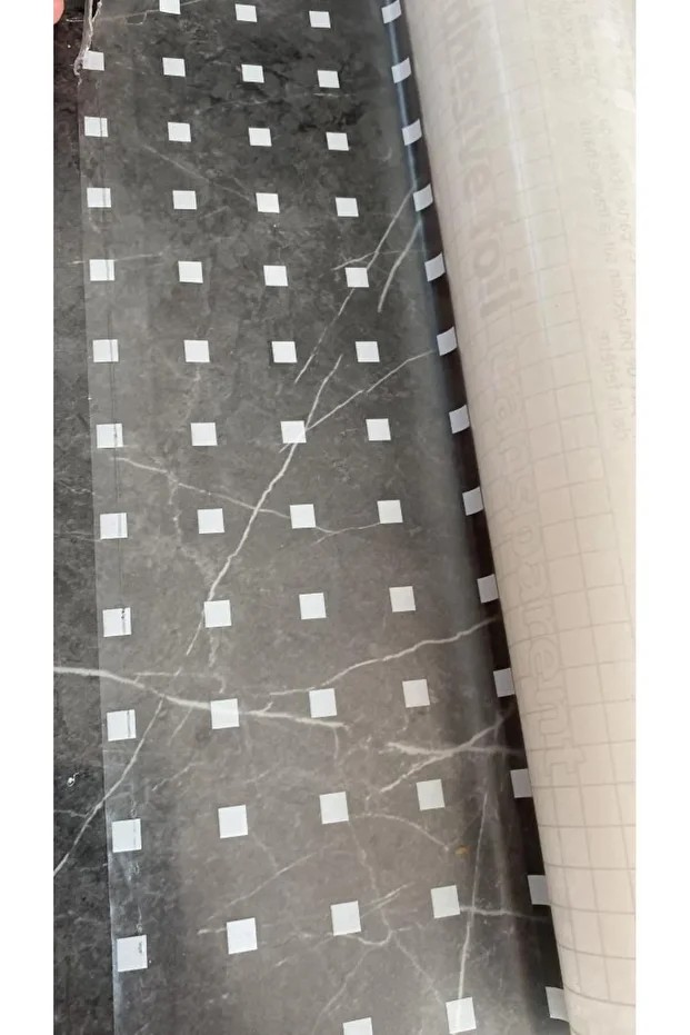 45cmx10 metre 1 Adet Kare Desen Cam Kumlama Folyosu-Buzlu Cam Filmi Duşakabin Balkon Pencere Ev Ofis