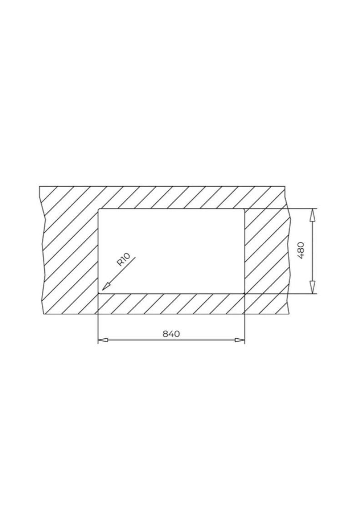Stone 50 B-tg : Metallic Grey Eviye
