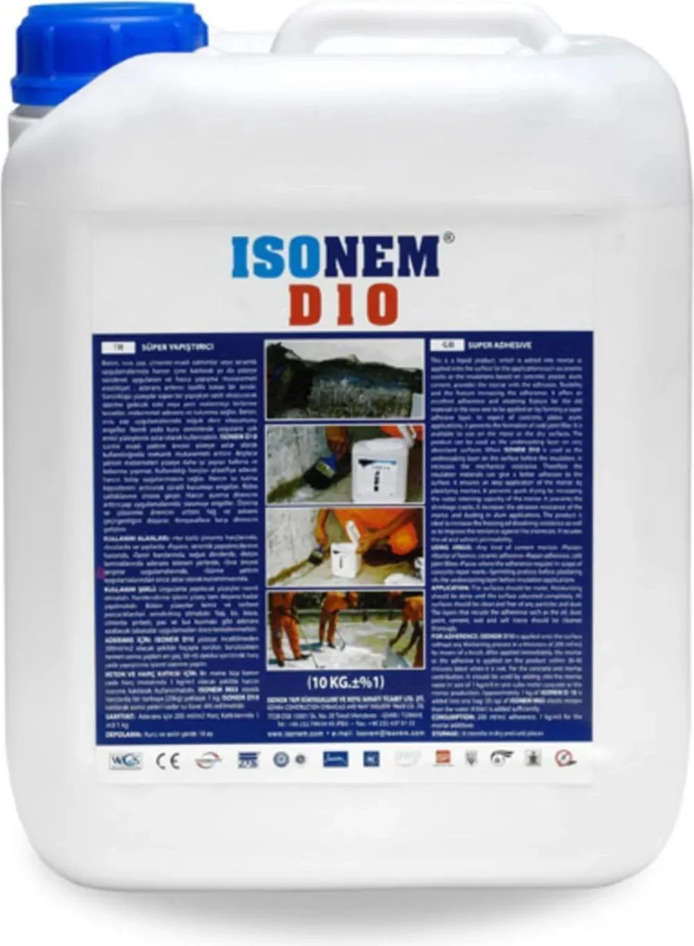 Isonem D10 Latex Aderans Arttırıcı 10 Lt