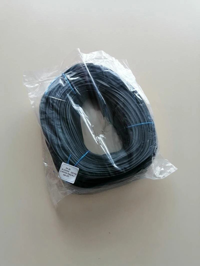 Aldoks Serisi Maçalı Basma FITIL100 mt Siyah