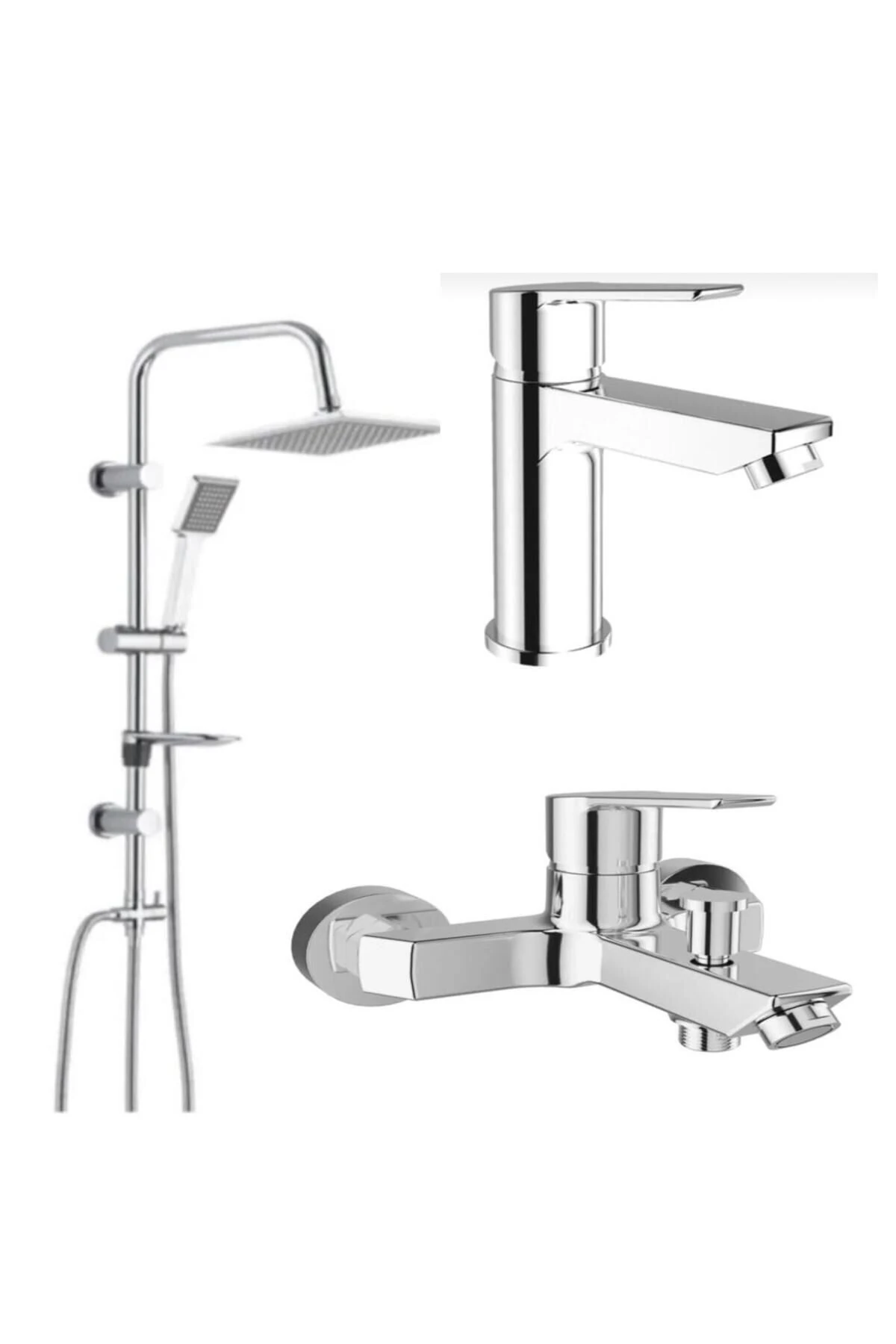 Mare Banyo Lavabo Bataryası Tema 53260 Tepe Duş Seti