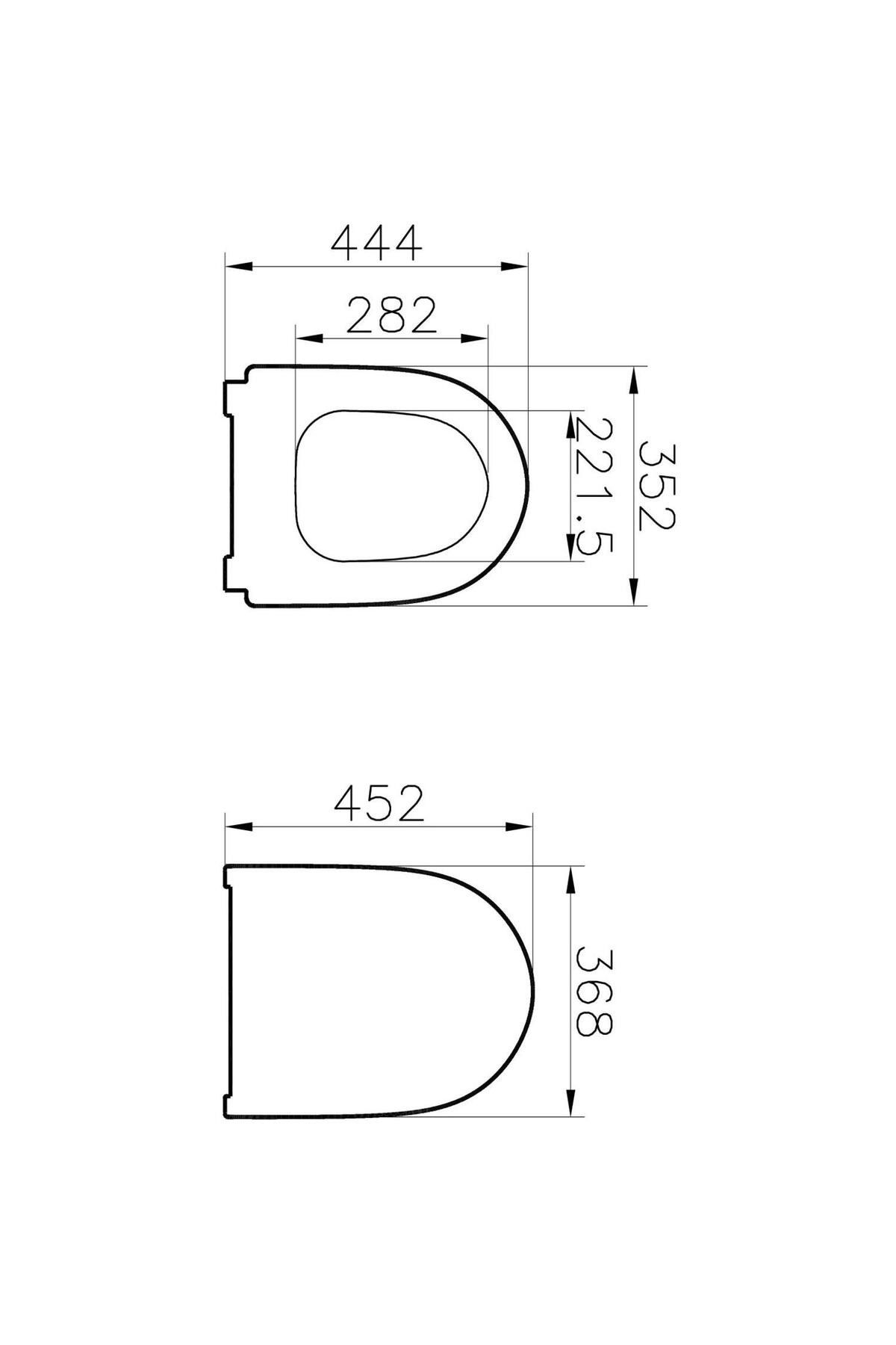 Sento Slim Etekli Soft Klozet Kapağı-DP-Beyaz 130-003-009 yavaş kapanır