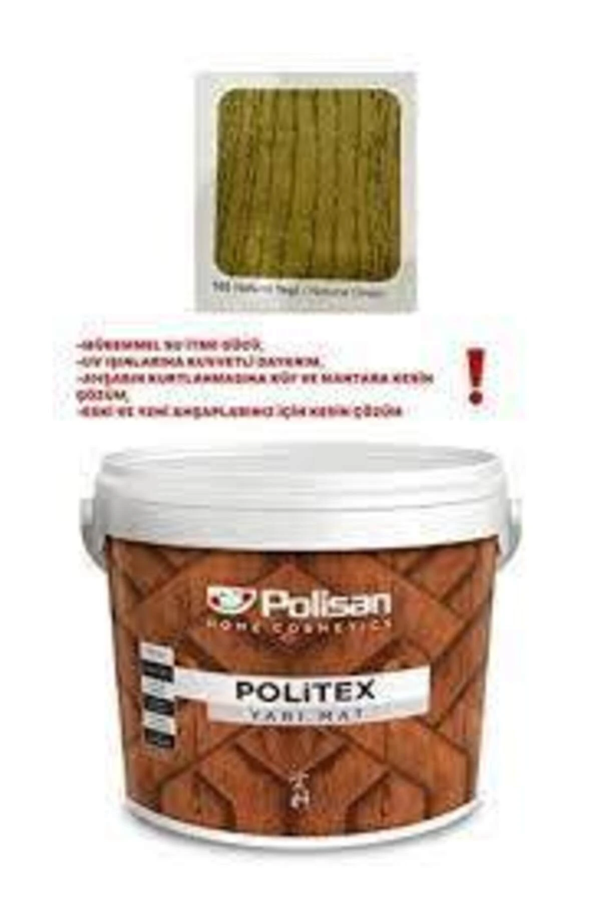Politex Ahşap Verniği Yeşil 2,5l