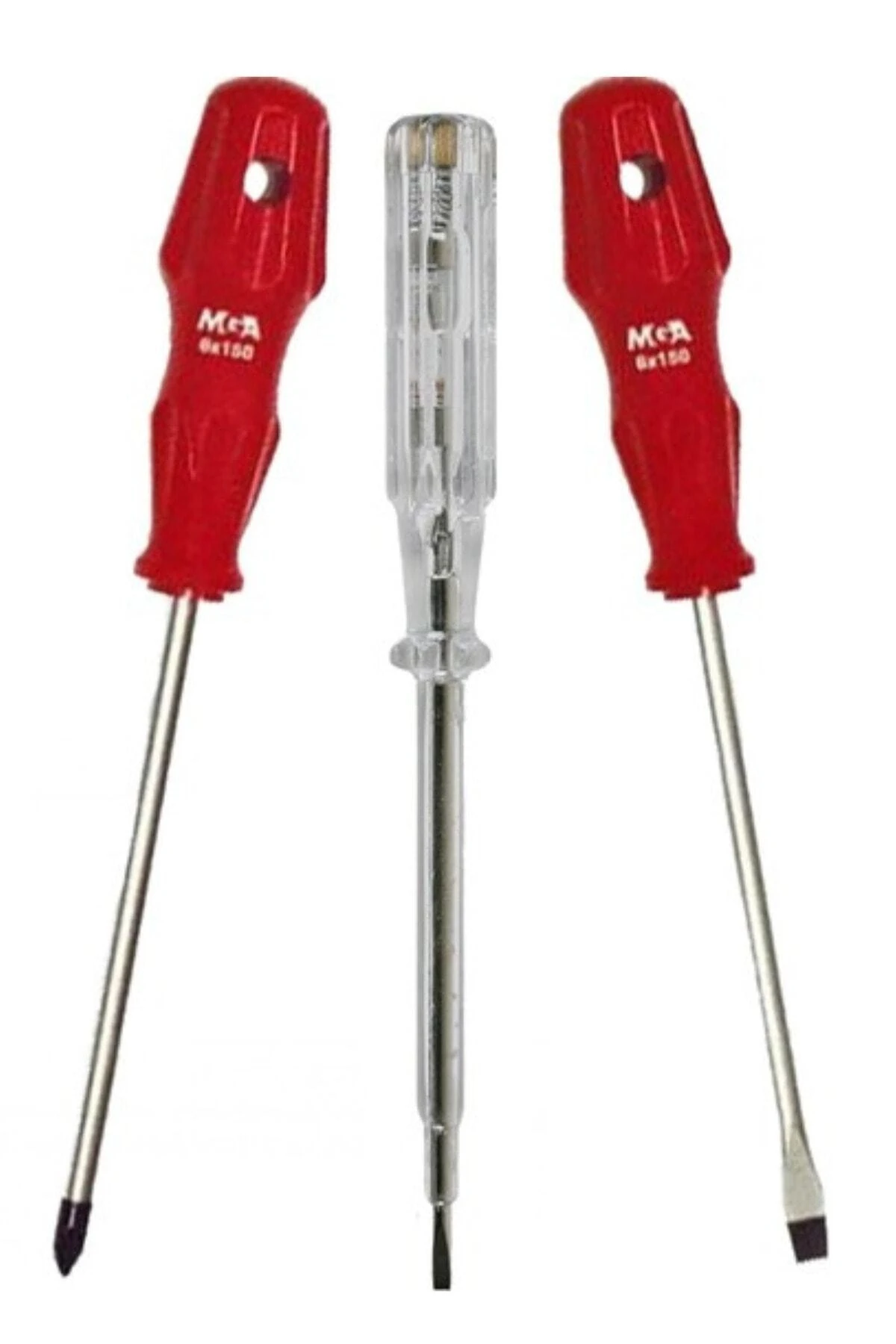 3'lü Tornavida Seti Düz + Yıldız Tornavida+kontrol Kalemi 003