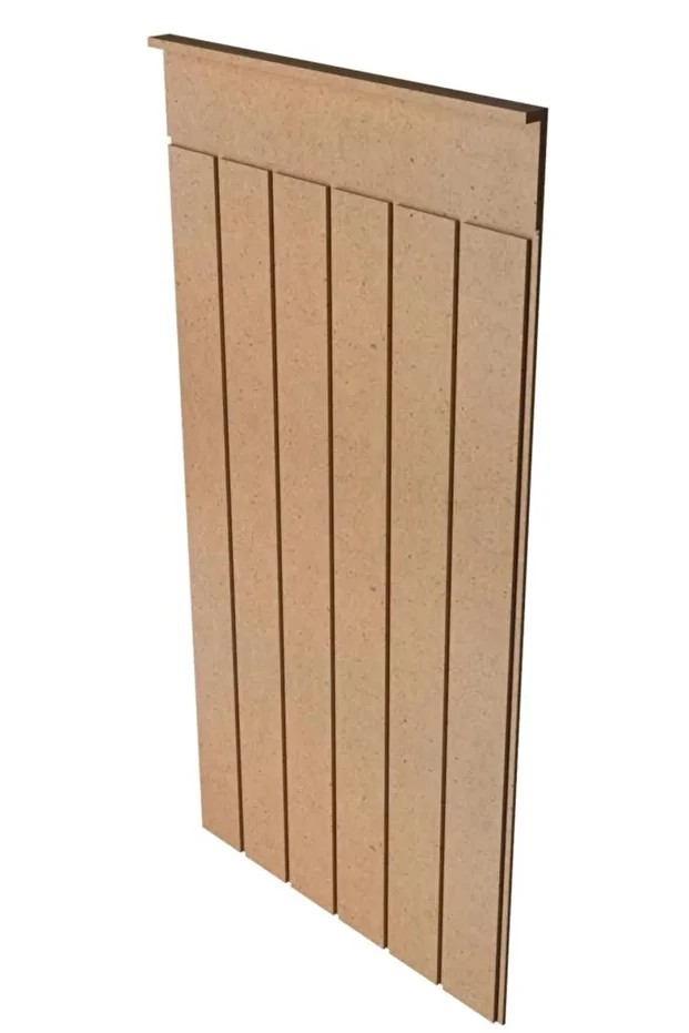 Iskandınav Model( 54 X 102 Cm )dekoratif Duvar Paneli Boyanabilir Ahşap 6 Mm Ham Mdf Duvar Paneli