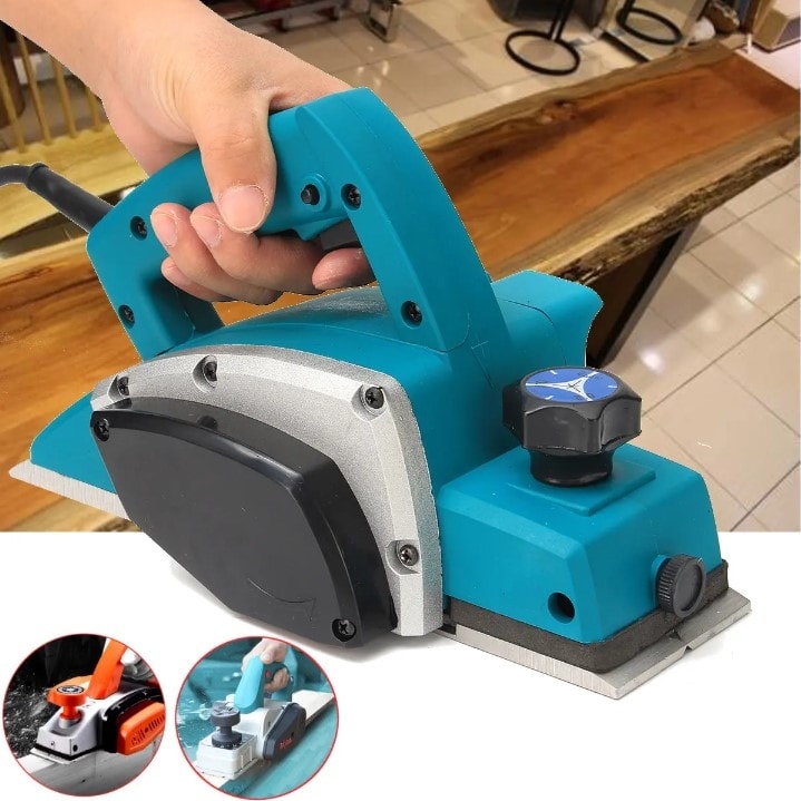 Sjs Metal Sanzıman 3000 W Çift Bıçaklı Professional Planya Makinası + Bıçak