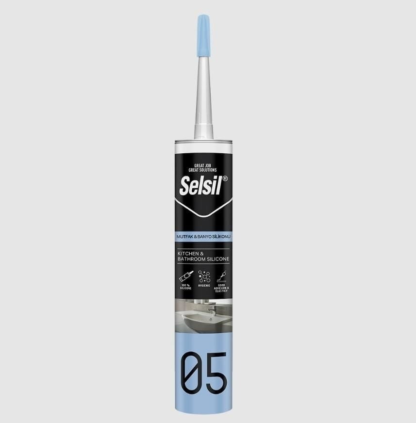 05 Mutfak Duşakabin Silikonu Beyaz 280 ml