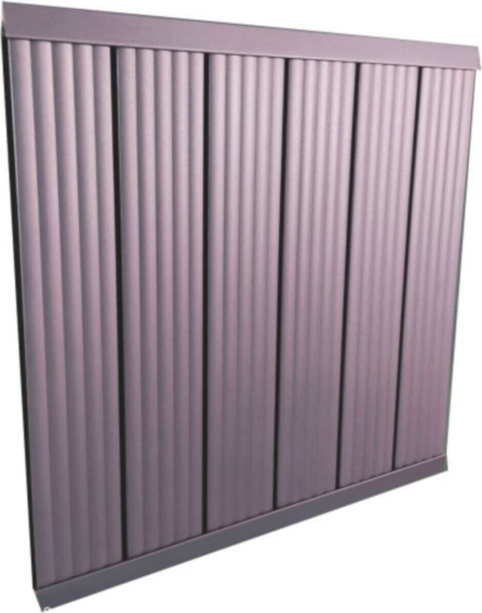 Alüminyum Panel Radyatör Ekol 600X1600 Ral 7016 Antrasit Gri