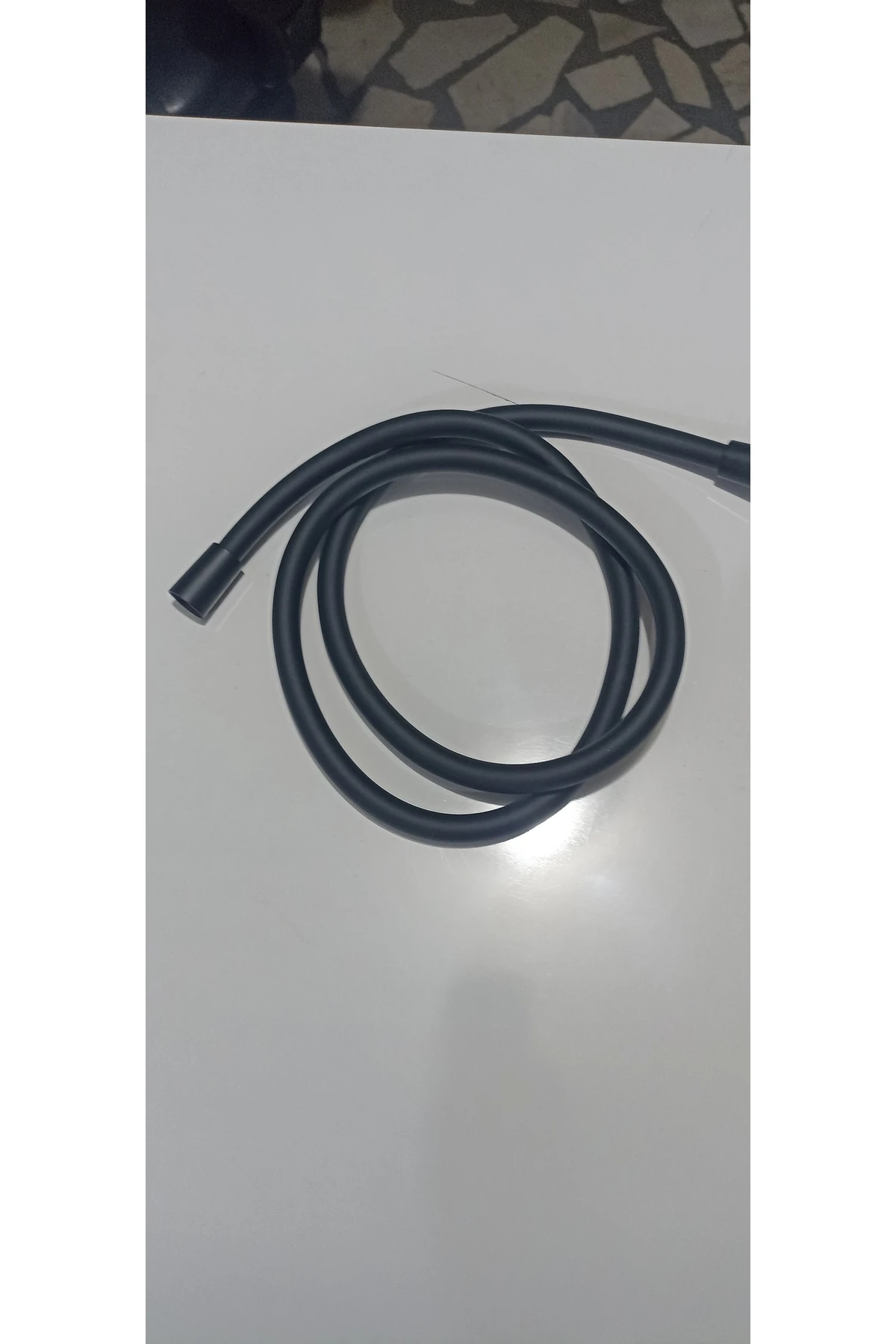 siyah uzun duş zinciri 150 cm uzunluk