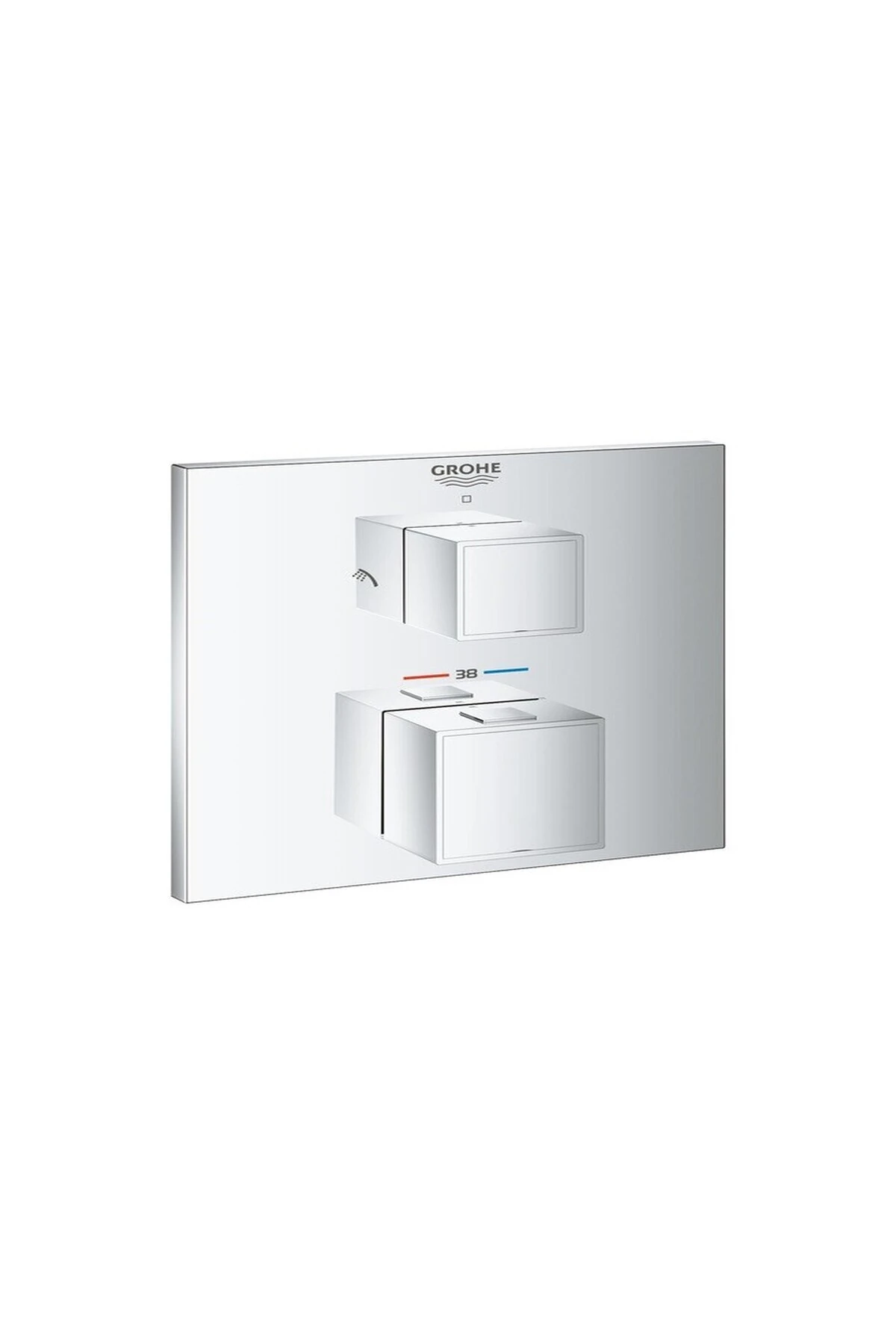 Grohtherm Cube Termostatik Banyo Duş Bataryası 2 Çıkışlı Di