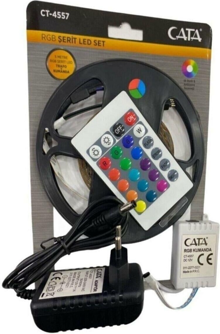 CT-4557 Rgb Şerit LED Seti 5 mt 96 Renk