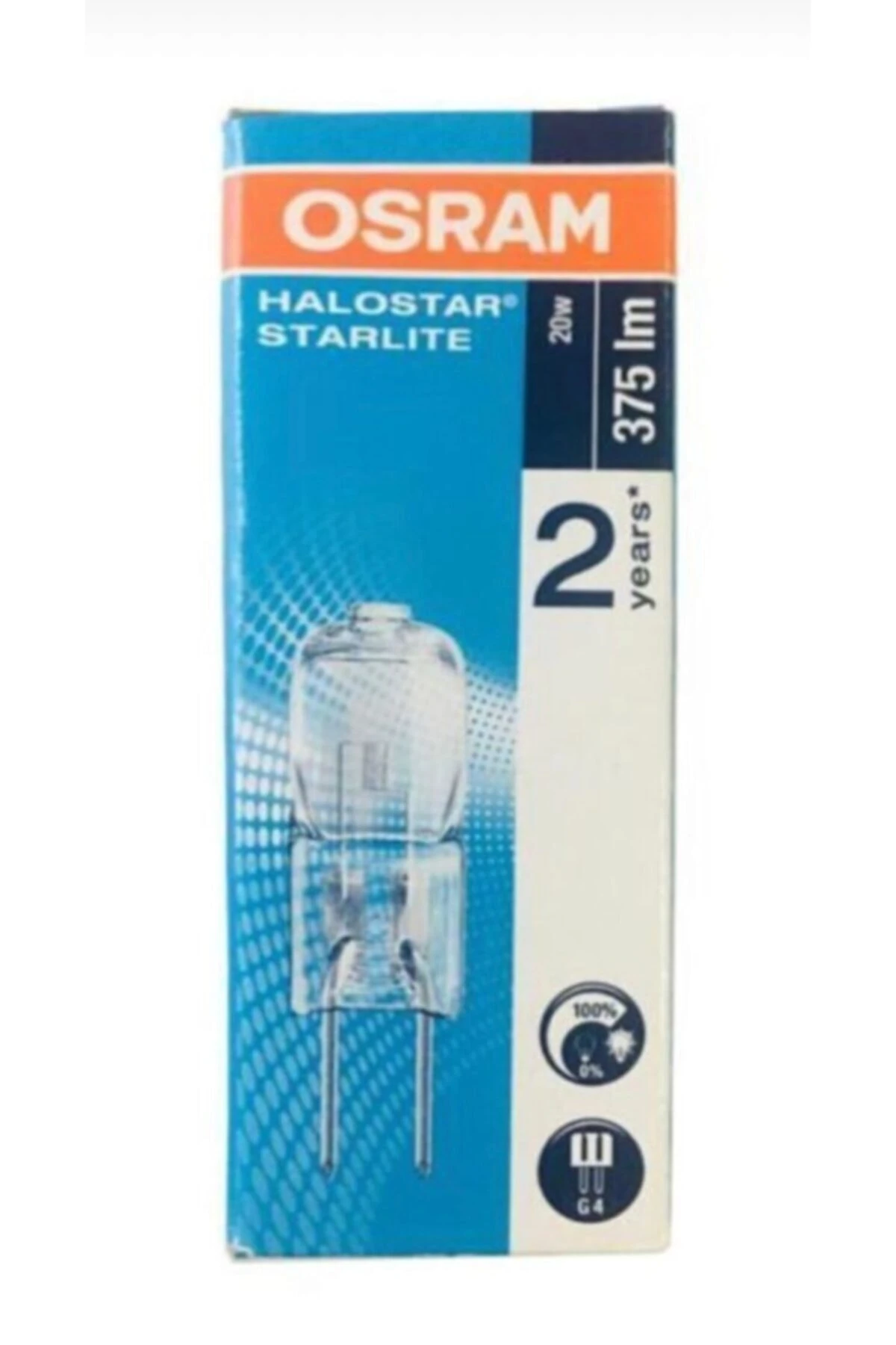 Iğne Ayaklı Kapsül Halojen Sarı G4 Duy Tasarruflu Ampul 12v 20w 10'lu Paket