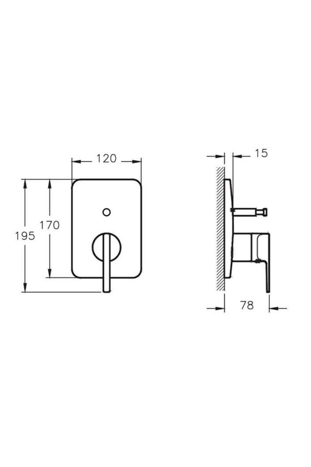 Suit U Ankastre Lavabo Bataryası - A42286