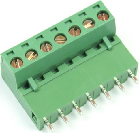 KF2EDGV - 5,08 - 7P 7 Pin 180 Derece Geçmeli Dik Klemens