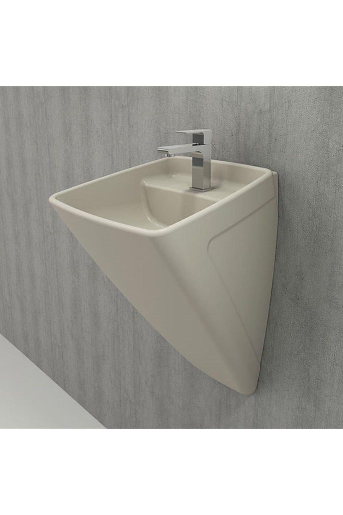 Firenze Asma Monoblok Lavabo, 48 Cm, Mat Yasemin 1082-007-0126