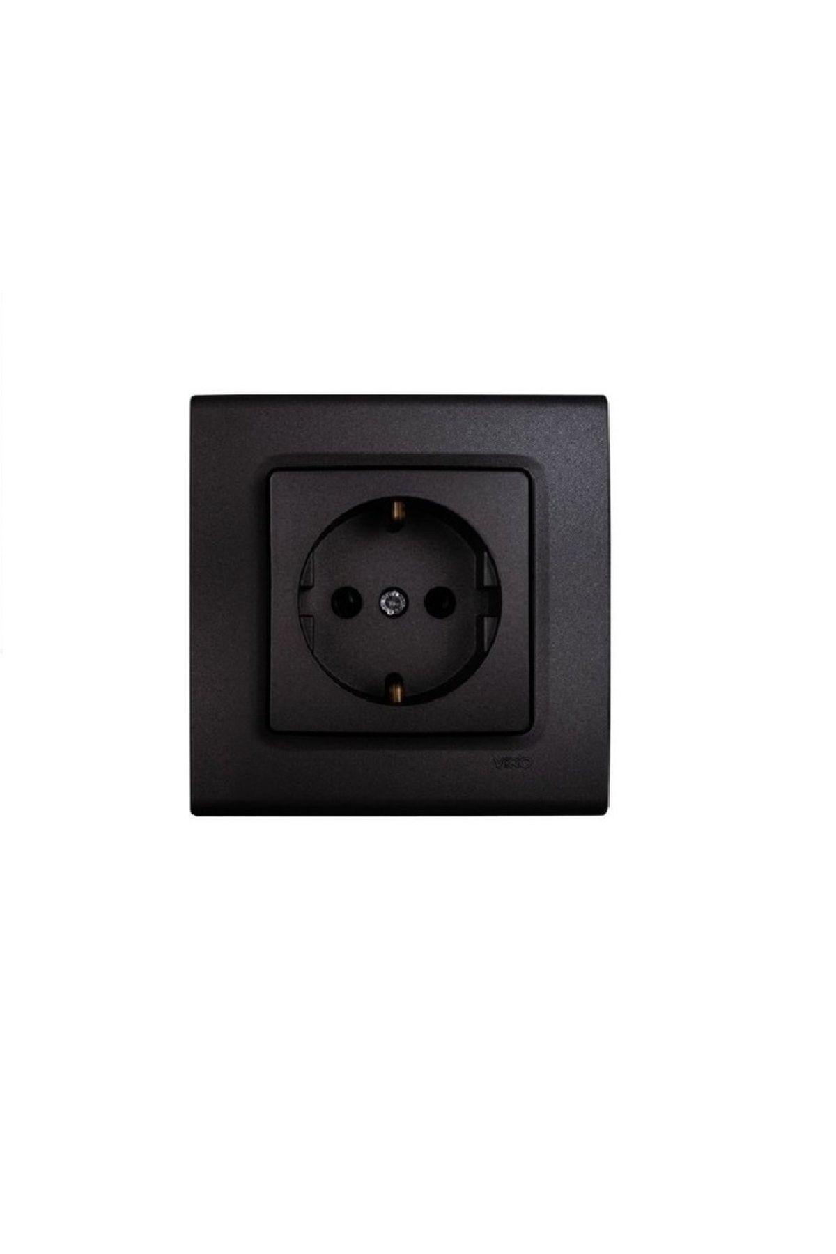 Linnera Life Topraklı Priz Mek+Kapak (Çerçeve Dahil) - Gece Siyahı 90444008