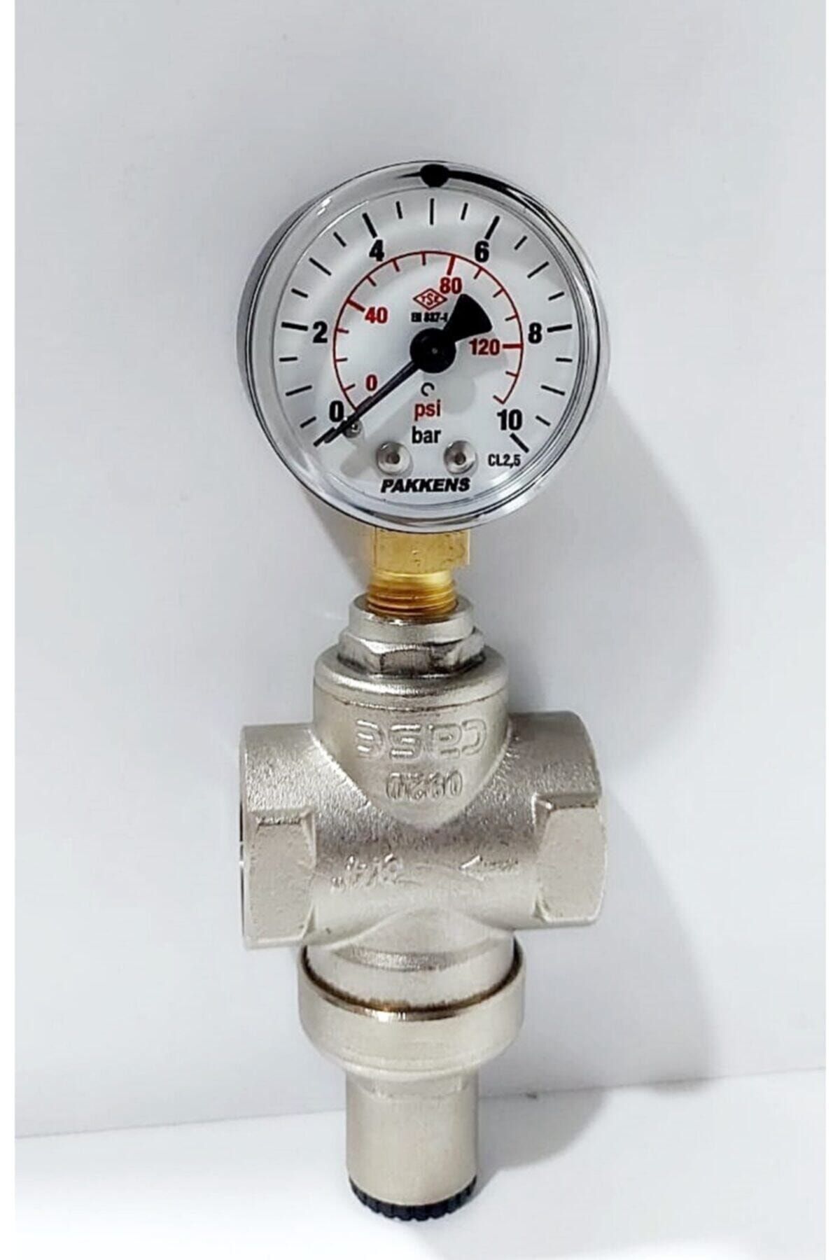Su Basınç Düşürücü 3/4 Rekorsuz Dn20 +pakkens Manometreli/Saat Göstergeli