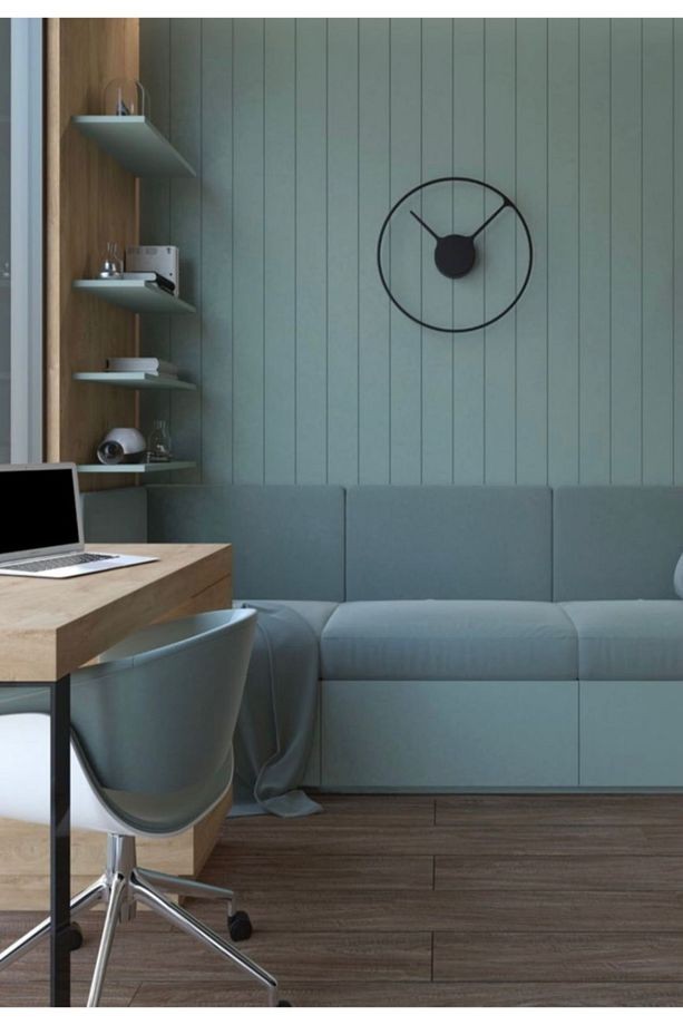 Antalya Yıldız Duvar Lambri Profili Lb 3786 Duvar Paneli Soft Touch Su Yeşili