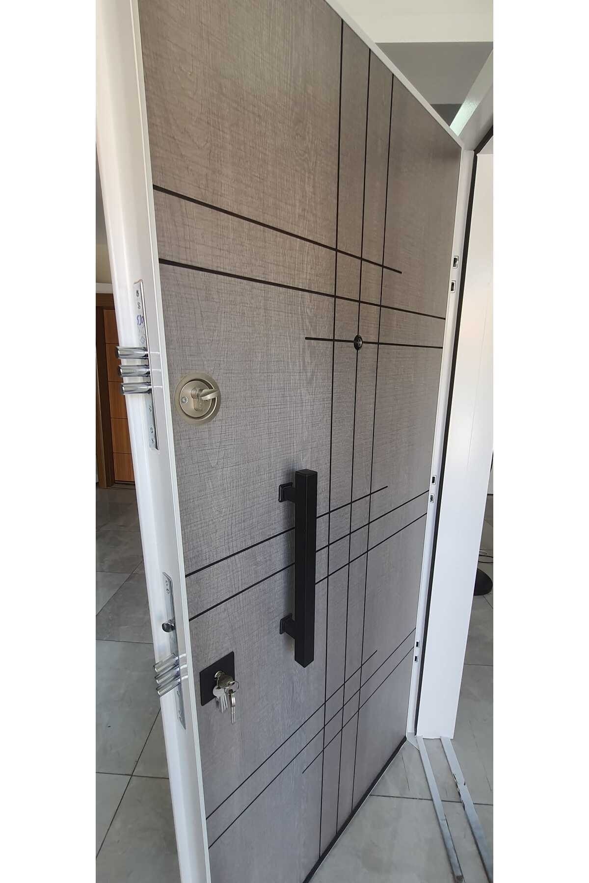 Çelik Kapı, Beyaz - Gri Daire Giriş Kapısı