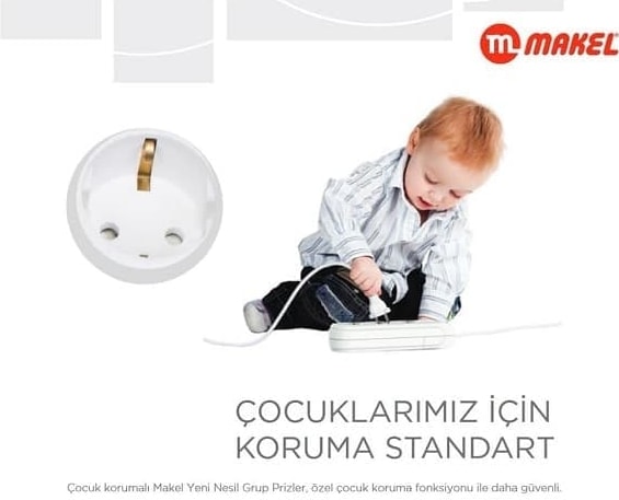 Yeni Nesil 2 li Grup Topraklı Priz Kablosuz Klemensli