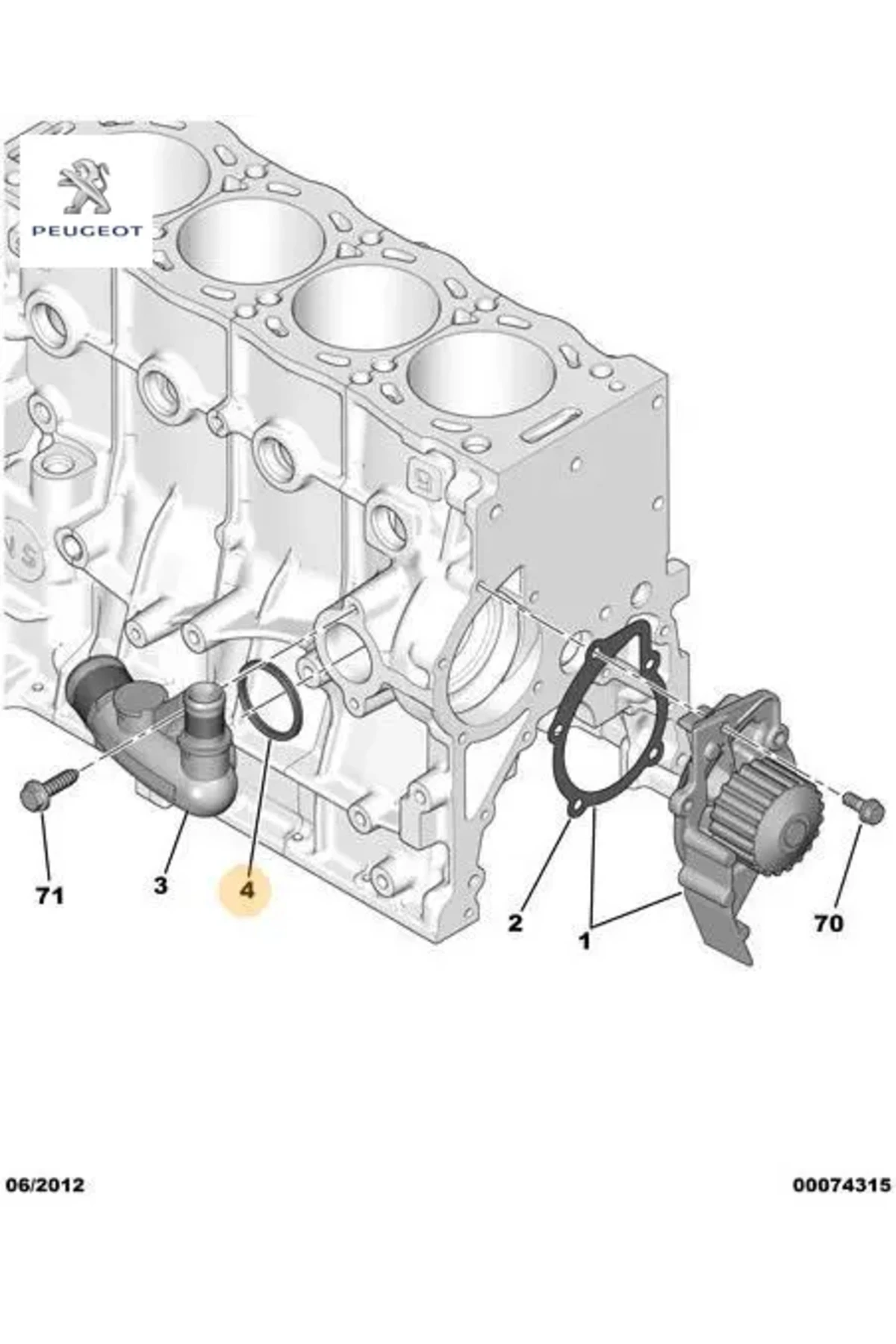 Su Kollektör Contasi 406-partner 2.0i 1339.83