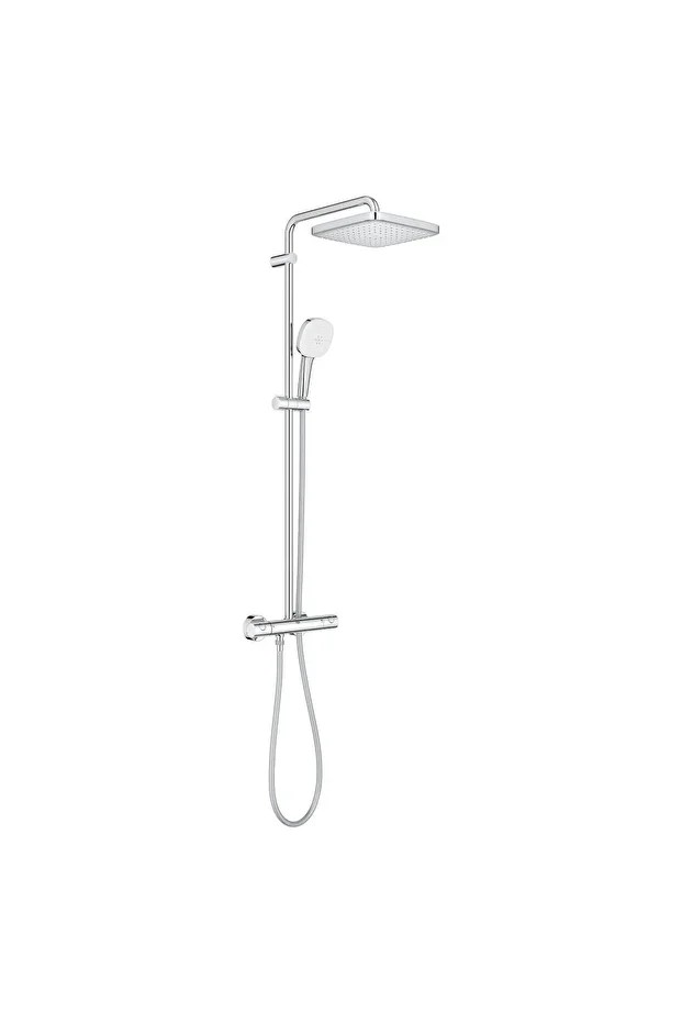 Tempesta System 250 Cube Duvara Monte Termostatik Bataryalı Duş Sistemi - 26689001