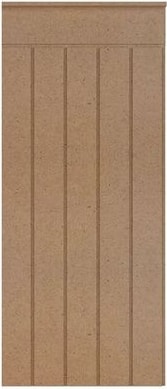 Dekoratif Ahşap Duvar Paneli, 4mm Ham Mdf, Boyanabilir Duvar Çıtası, Duvar Paneli (45 cm x 102 cm )