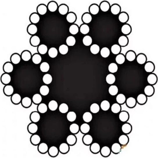 Çelik Halat 6 mm 10 Metre (6X12+7 K.öz)