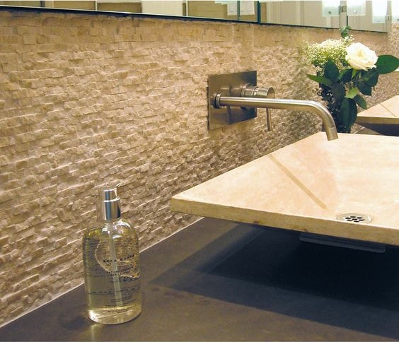 2,5x5cm Rustik Traverten Patlatma Mozaik