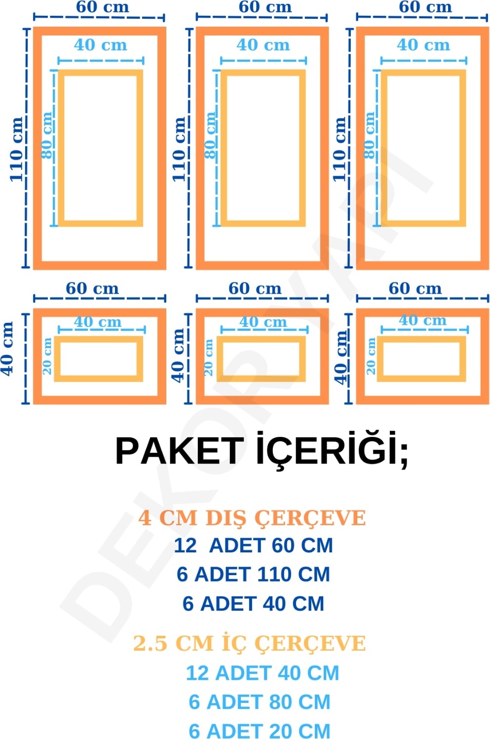 Dekoratif Boyanabilir Antre ve Koridor Çerçevesi Duvar Çıtası