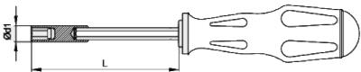 3100/BT1 Depolu Bits Tutucu Tornavida 1/4" 100MM