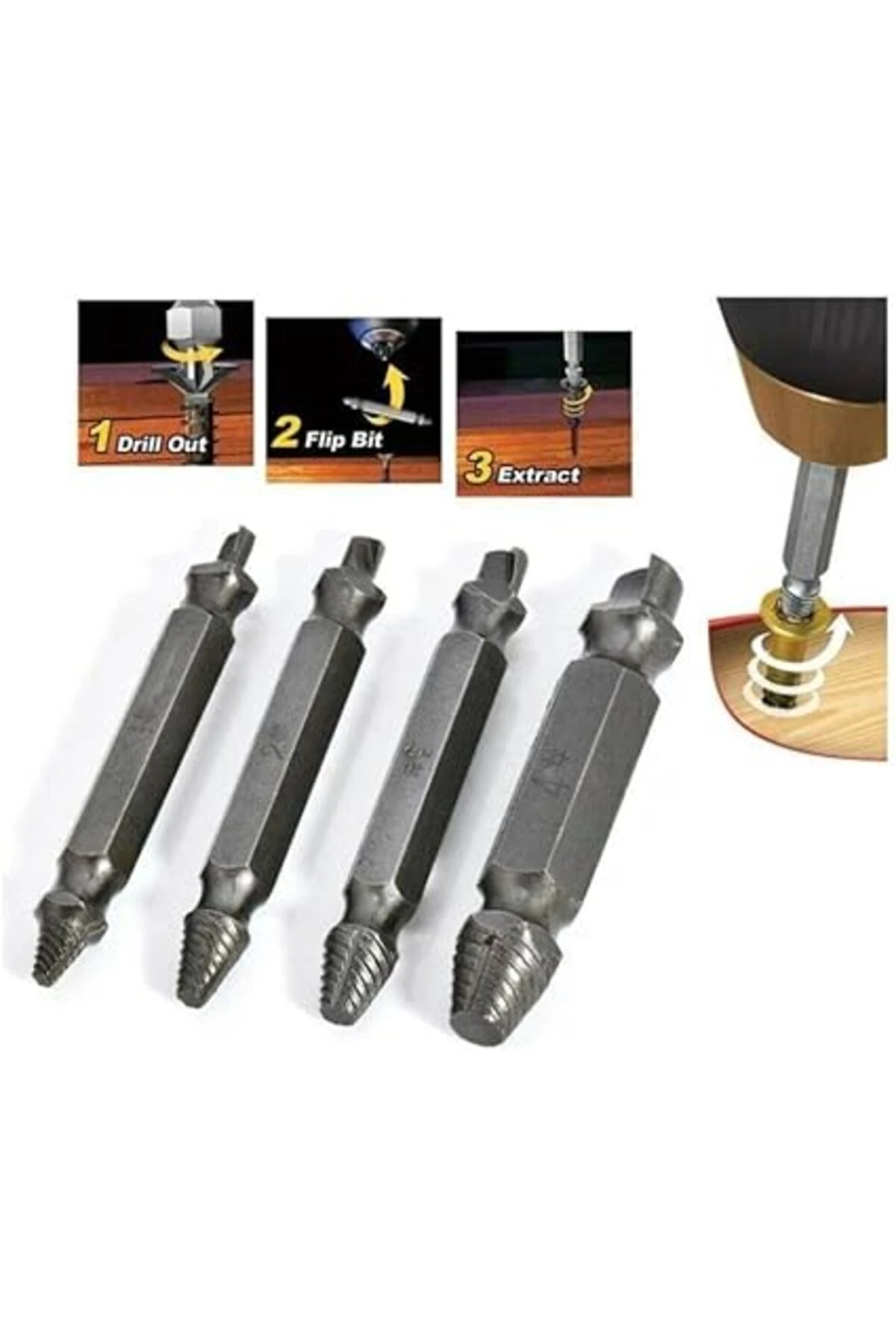 Wood Speed Out 4 Parça Hasarlı Vida Sökücü