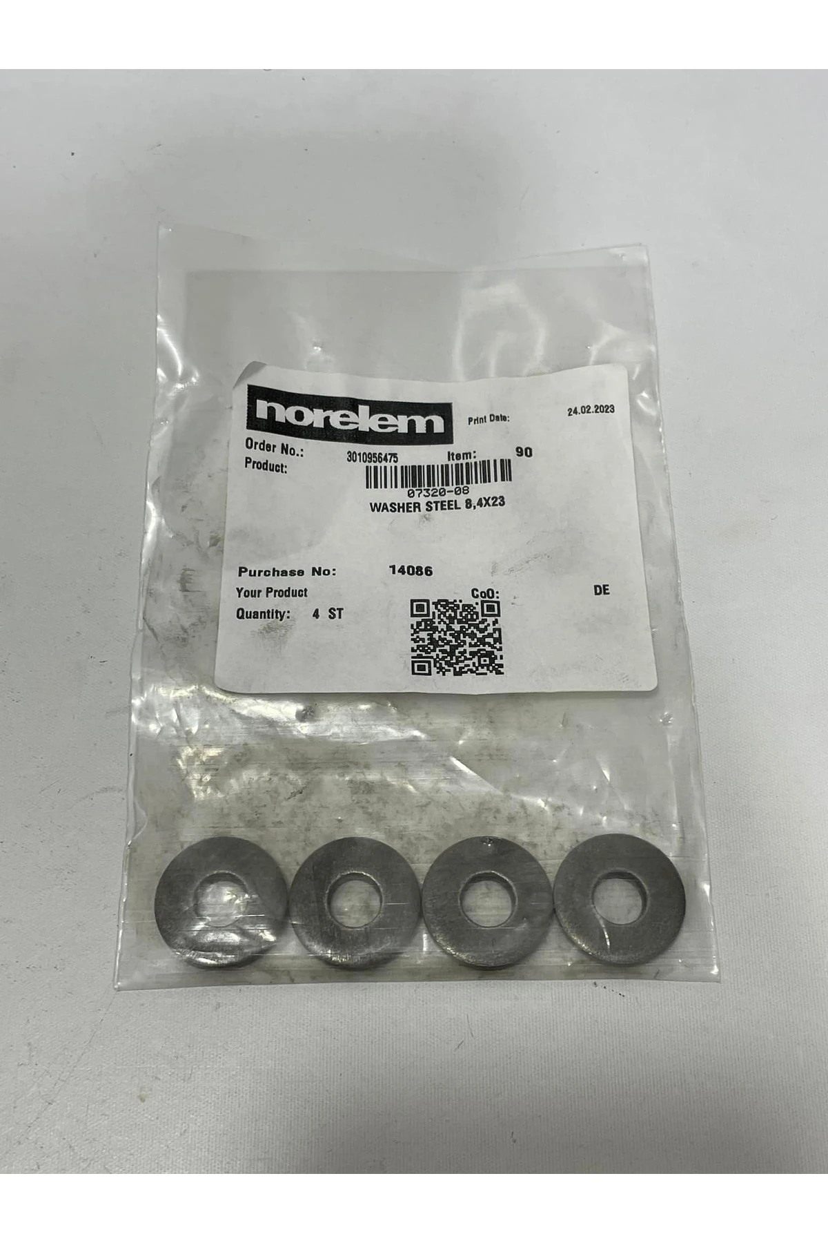 07320-08 Bağlama Aparatı Pulu 4 Adet