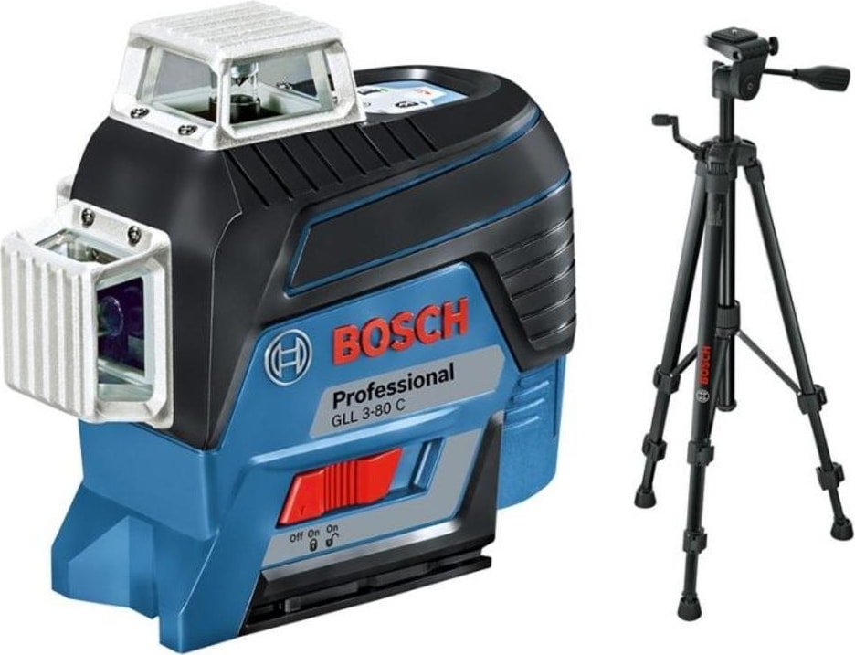 BOSCH Gll 3-80 C Lazer Terazi+Bt 150 Tripot