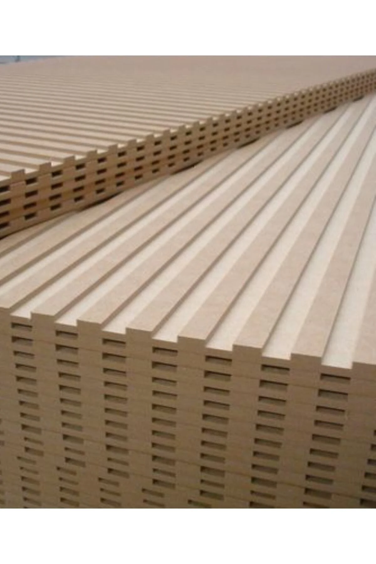 Dekoratif Duvar Paneli ( 54 X 102 Cm ) Boyanabilir Ahşap 6 Mm Ham Mdf Duvar Paneli