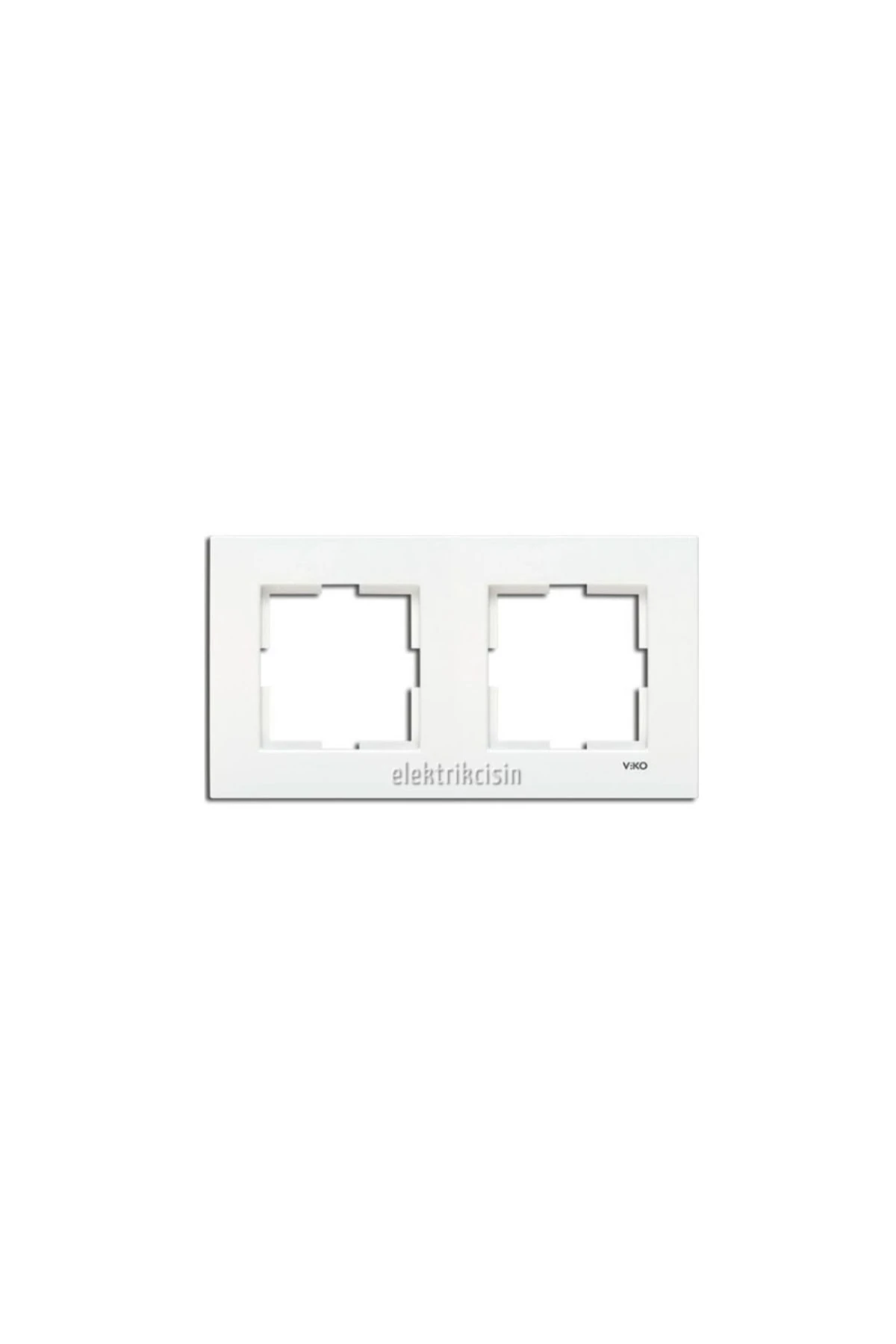 Karre Beyaz Ikili Çerçeve - 10 Adet