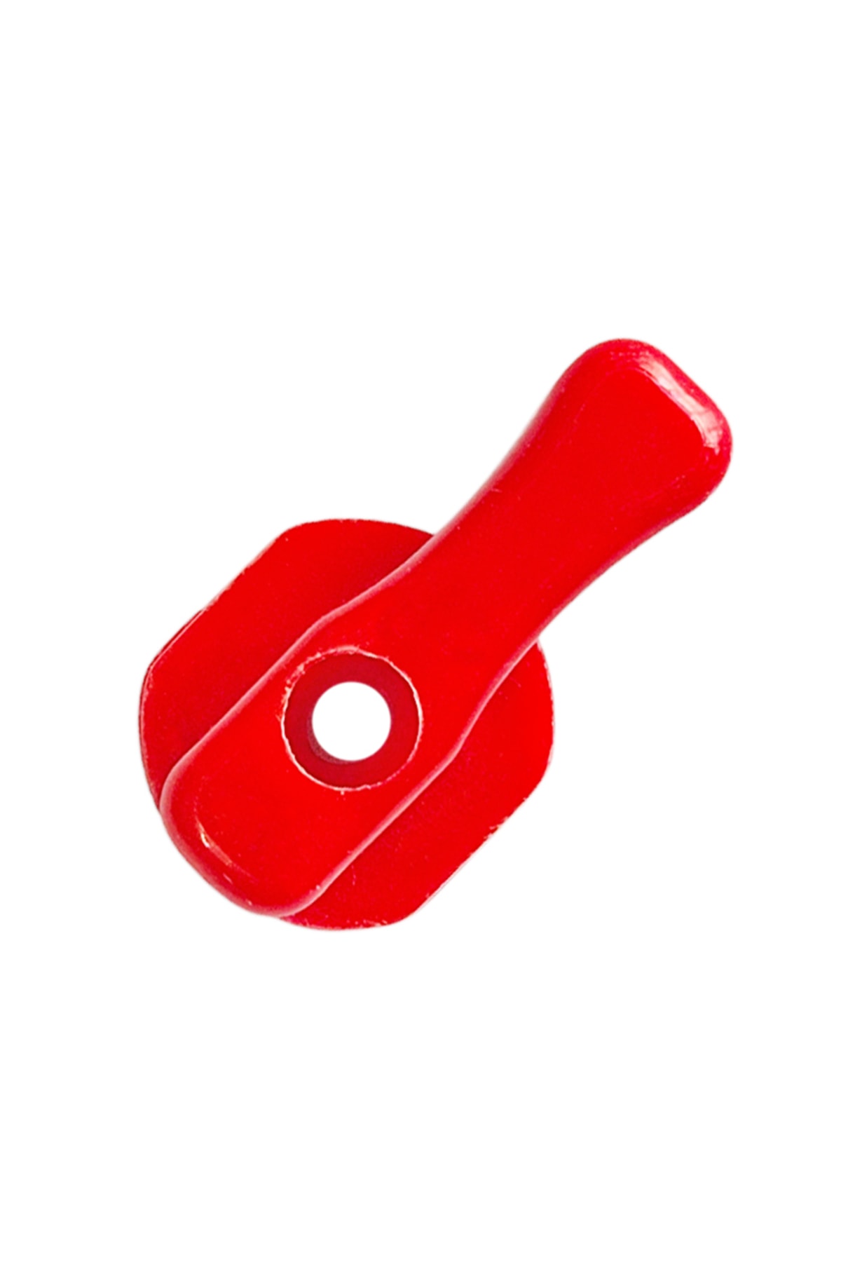 Kırmızı Plastik Mini Küresel Vana Başlığı Kollektör Kolu Ara Musluk Kelebek Başı -10 Adet