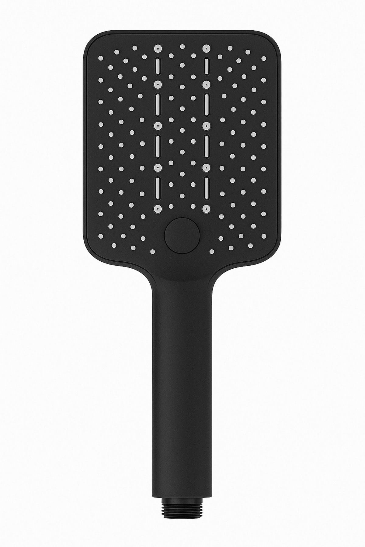 Vera Siyah Kare Duş Başlığı , Yapışkan Mafsal ve Siyah Duş Hortumu Duş Sistemi