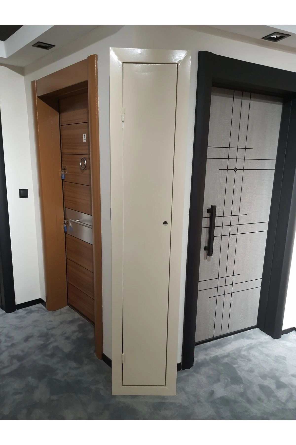 Şaft Kapağı Statik Fırın Boya Kaynaklı Menteşe Elektrik Panosu Krem Rengi