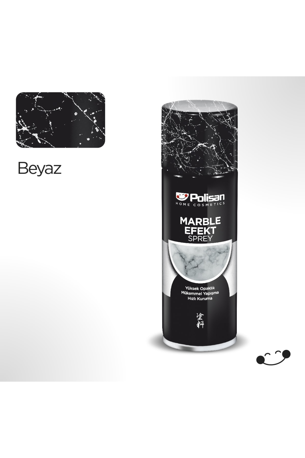 Özel Amaçlı Sprey Mermer Efekt Beyaz Sprey Boya 200 Ml