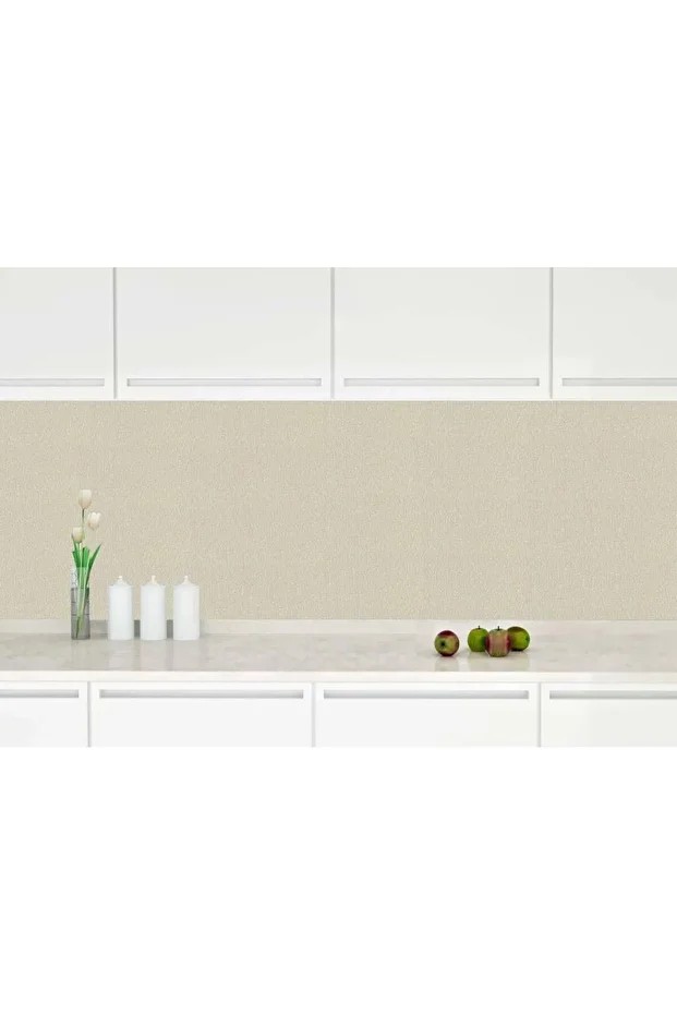 50x280cm Krem Folyolu Yapışkanlı Isı Ve Ses Yalıtımını Destekler Boyanabilir Duvar Paneli Kağıdı